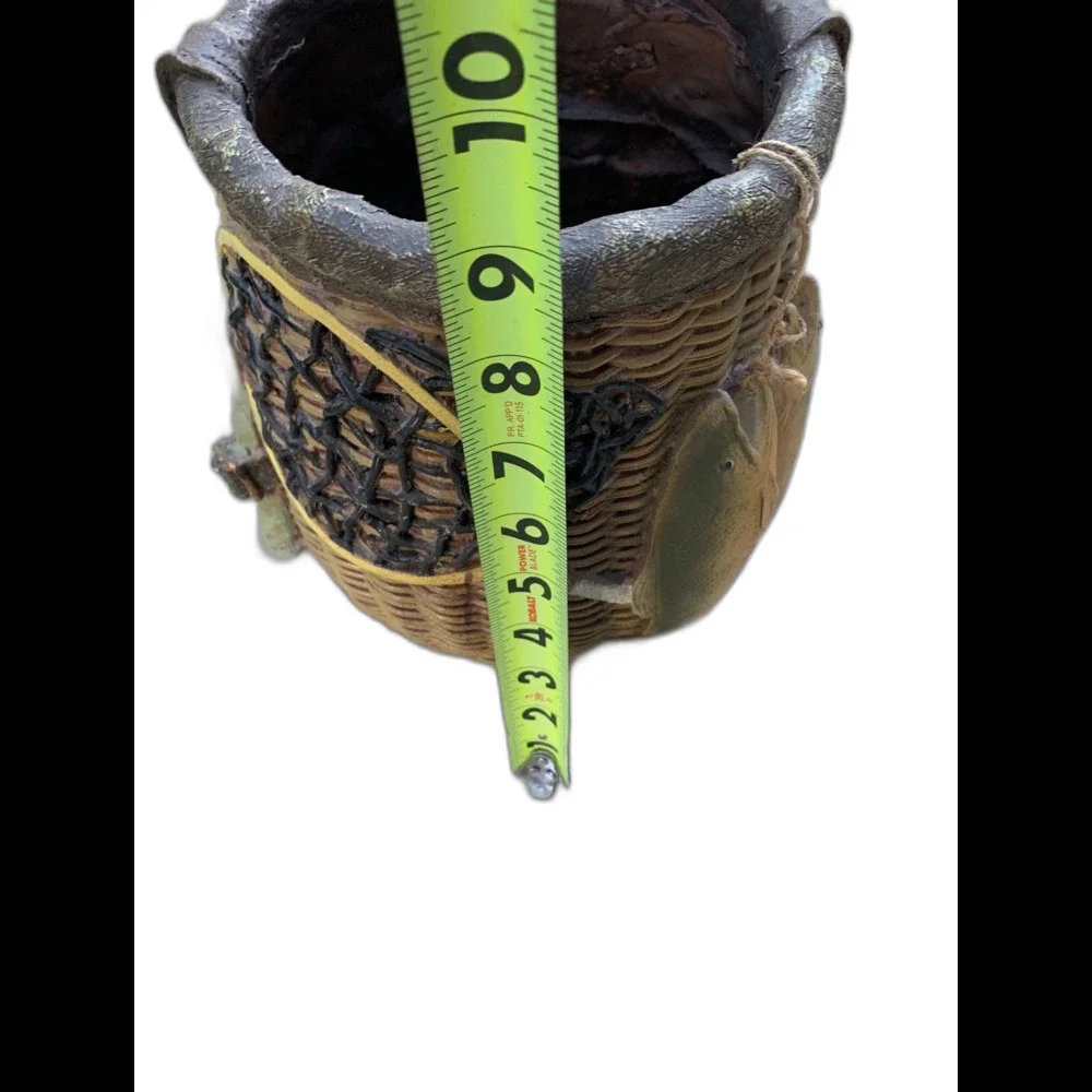 Vintage Fishing Theme Ceramic Multi Purpose Jar Container Decor 8